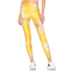 NWT Onzie High Basic Midi Legging in Golden Floral Size XS Revolve